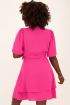 Roze jurk met laagjes & pofmouw | My Jewellery