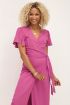 Fuchsia midi wikkeljurk