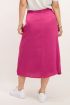 Fuchsia midi rok met structuur