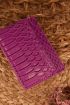 Fuchsia pasjeshouder met croco design | My Jewellery