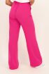 Fuchsia wijdvallende broek met ceintuur | My Jewellery