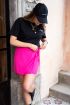Fuchsia wikkelrok met knoop | My Jewellery