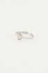 Gedraaide ring met steentje