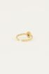 Gedraaide ring met steentje