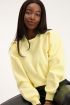 Gele sweater met V shape