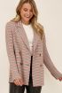 Geruite oversized blazer met knopen |My Jewellery