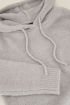 Grijze gebreide hoodie met glitter | My Jewellery