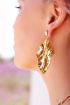 Gouden oorhangers golvend, golvende oorhangers My Jewellery