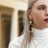 Grote oorbellen vintage stijl, statement oorbellen