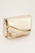 Gouden tas croco print