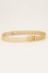 Goudkleurige riem mesh met gaatjes
