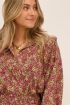 Green blouse with multicoloured floral print | My Jewellery