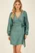 Groene wikkel jurk metallic | My Jewellery