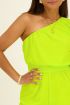 Green one-shoulder playsuit | My Jewellery