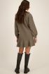 Groene sweaterjurk met ruffle | My Jewellery