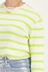 Green striped top with wide sleeves | My Jewellery
