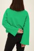 Groene sweater met wave tekst | my Jewellery