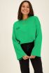 Groene sweater met wave tekst | my Jewellery
