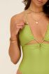 Green swimsuit with crossed back | My Jewellery