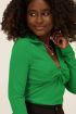 Groene top met kraag & knoop detail | My Jewellery