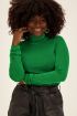 Groene glanzende top met col | Tops | My Jewellery
