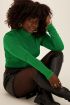 Groene glanzende top met col | Tops | My Jewellery