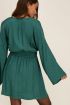 Groene jurk met jacquard satijnen look | My Jewellery