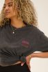 Grey t-shirt with Amour embroidery | My Jewellery