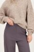 Grey wide-leg trousers with texture | My Jewellery