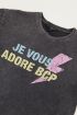 Grijs t-shirt je vous adore