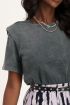 Grijs T-shirt met schoudervulling | My Jewellery