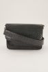 Grijze schoudertas croco print