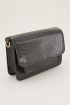 Grijze schoudertas croco print