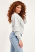Grijze sweater smiley print