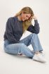 Antraciet sweater met V shape