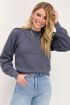 Antraciet sweater met V shape