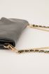 Grijze schoudertas met goudkleurige rits | My Jewellery