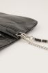 Grijze schoudertas met zilverkleurige rits | My Jewellery