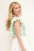 Groene top met embroidery