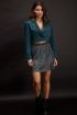 Blauwe rok met glitter & laagjes