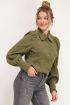 Groene blouse met corduroy | My Jewellery