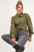 Groene blouse met corduroy | My Jewellery