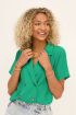 Groene blouse met dubbele knoop | My Jewellery