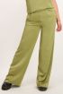 Groene broek satijnen look