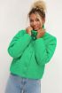 Fel groene puffer jacket