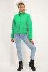 Fel groene puffer jacket