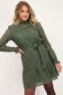 Groene jurk met embroidery
