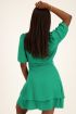 Groene jurk met laagjes & pofmouw | My Jewellery