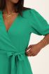 Groene jurk met laagjes & pofmouw | My Jewellery