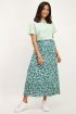 Groene midi rok in panterprint | midi rok | My Jewellery